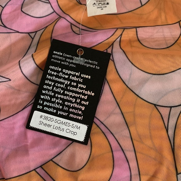 Onzie Sheer Lotus Crop Top - Picture 6 of 6